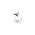 Haifischzahnring von Lauren Howe | 925er Sterlingsilber | Kristall